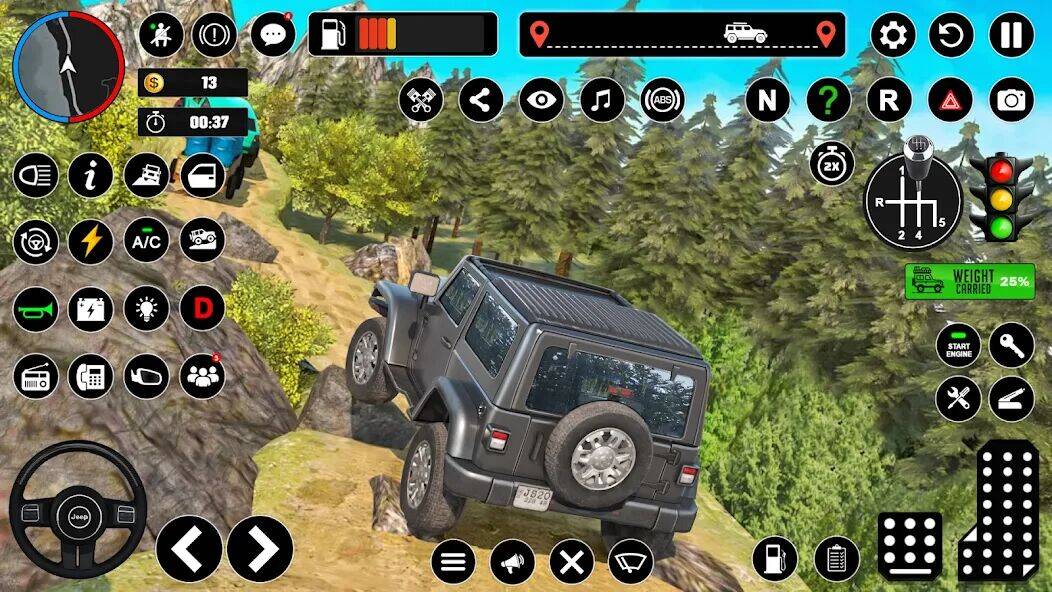 Скачать взломанную вождение джипа по бездорожью [Много денег] MOD apk на Андроид