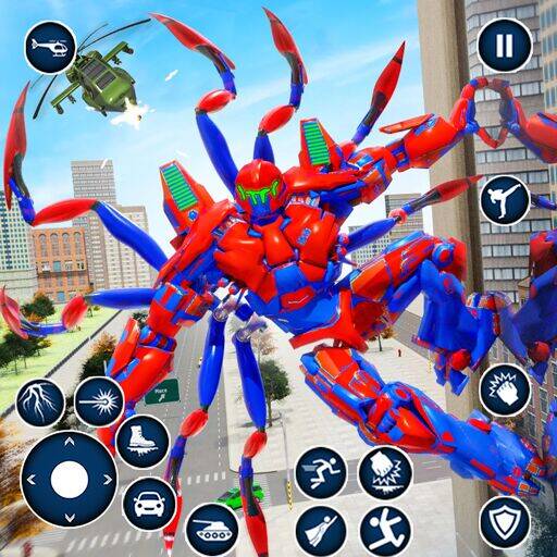 Скачать взломанную Spider Robot: Robot Car Games [Бесплатные покупки] MOD apk на Андроид