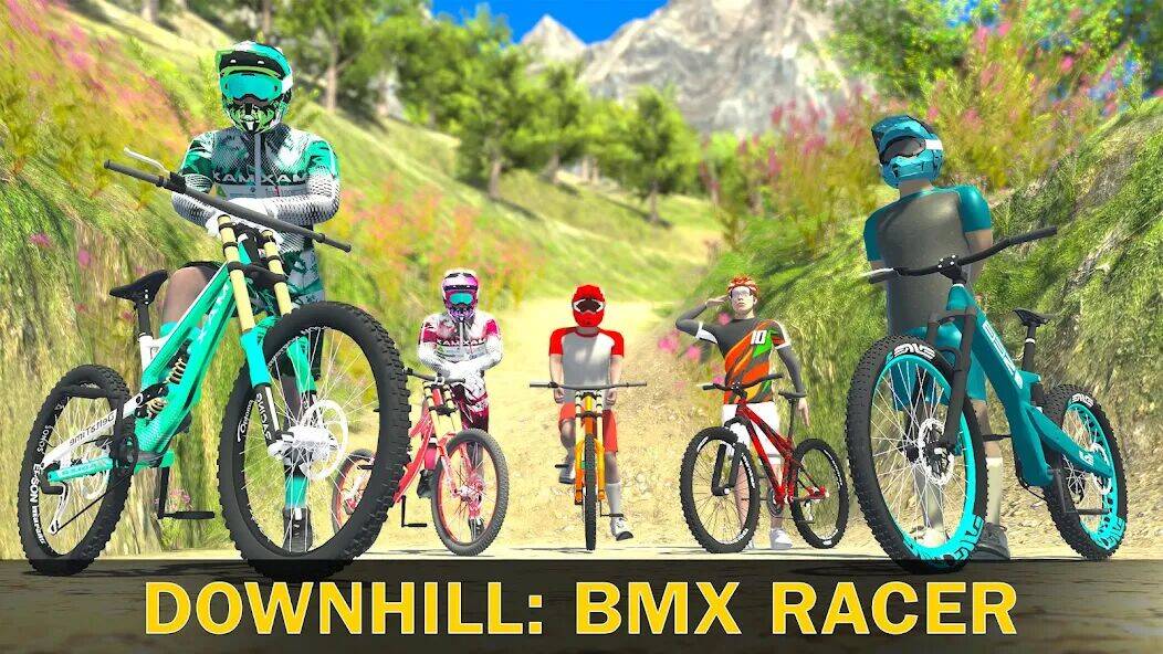 Скачать взломанную МТБ спуск: ВМХ гонщик [Мод меню] MOD apk на Андроид