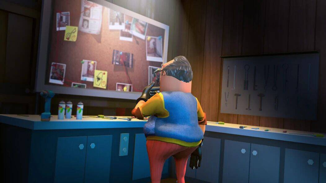 Скачать взломанную Hello Crazy Neighbor Game 3D [Много денег] MOD apk на Андроид
