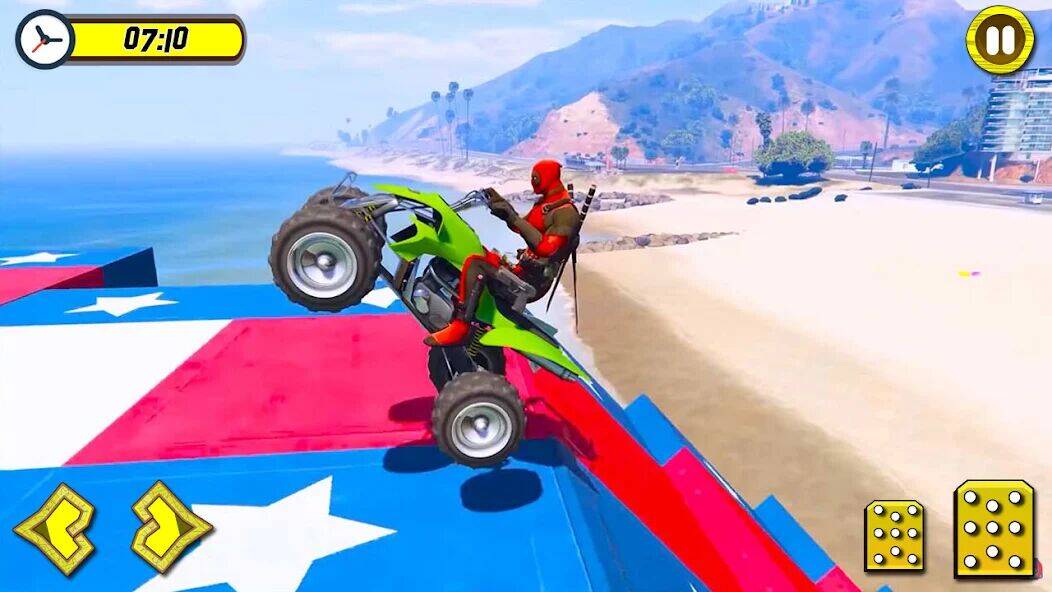 Скачать взломанную Quads Superhero Turnts Racing [Мод меню] MOD apk на Андроид