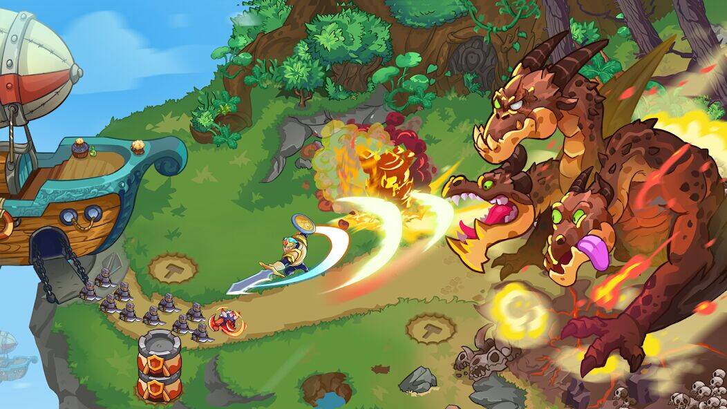 Скачать взломанную King of Defense 2: Epic TD [Много денег] MOD apk на Андроид
