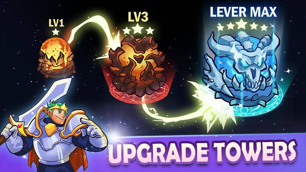 Скачать взломанную King of Defense 2: Epic TD [Много денег] MOD apk на Андроид
