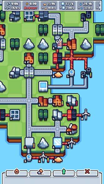Скачать взломанную Production Chain Tycoon [Бесплатные покупки] MOD apk на Андроид