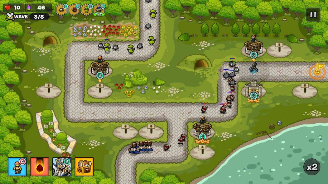 Скачать взломанную Gold tower defence M [Много денег] MOD apk на Андроид