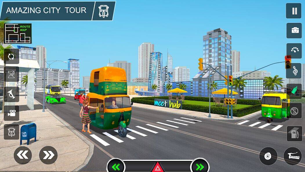 Скачать взломанную Tuk Tuk Auto Ricşa joc 3d [Много денег] MOD apk на Андроид