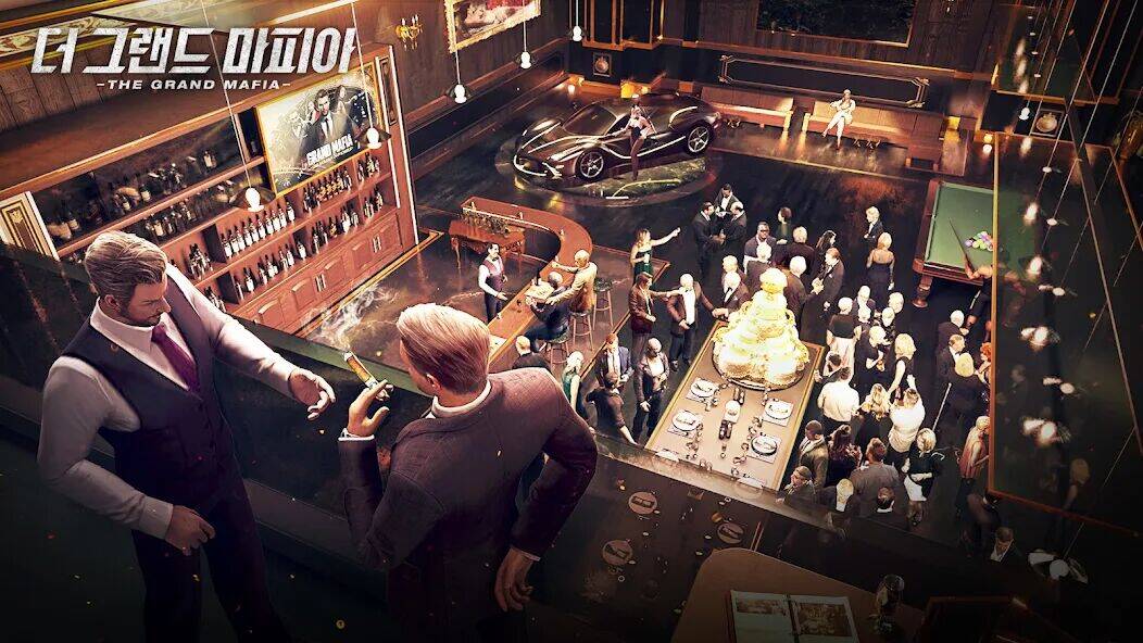 Скачать взломанную The Grand Mafia-더 그랜드 마피아 [Много денег] MOD apk на Андроид