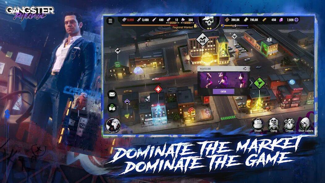 Скачать взломанную Gangster Paradise [Много денег] MOD apk на Андроид