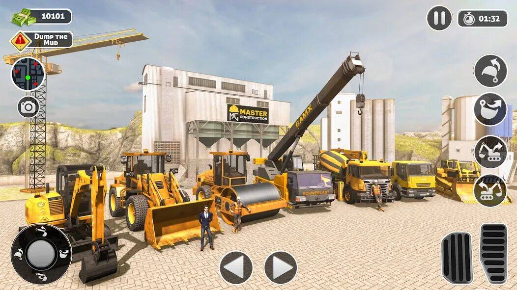 Скачать взломанную Construction Dump Truck Sim [Бесплатные покупки] MOD apk на Андроид