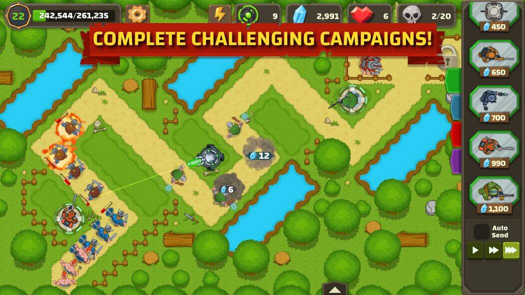 Скачать взломанную Ancient Allies Tower Defense [Бесплатные покупки] MOD apk на Андроид