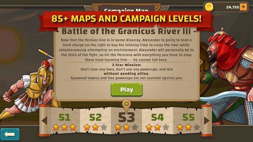 Скачать взломанную Ancient Allies Tower Defense [Бесплатные покупки] MOD apk на Андроид