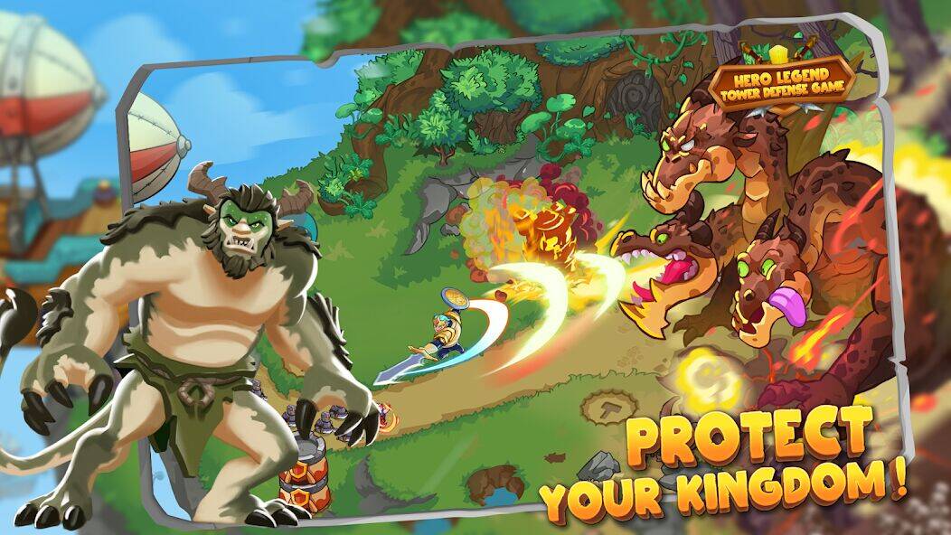 Скачать взломанную Hero Legend Tower Defense Game [Много монет] MOD apk на Андроид
