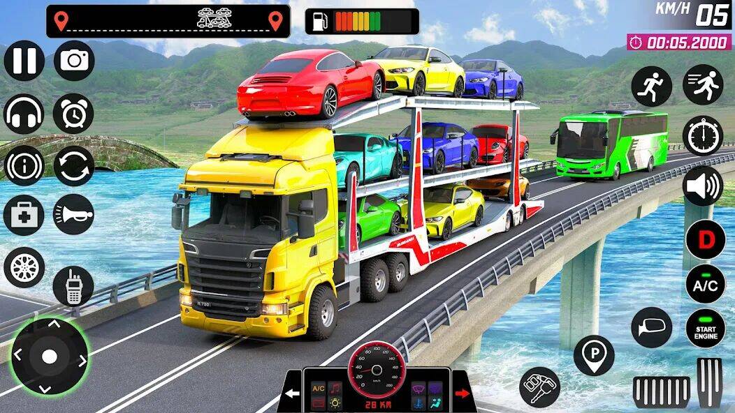 Скачать взломанную Transport Truck Game Car Games [Много денег] MOD apk на Андроид