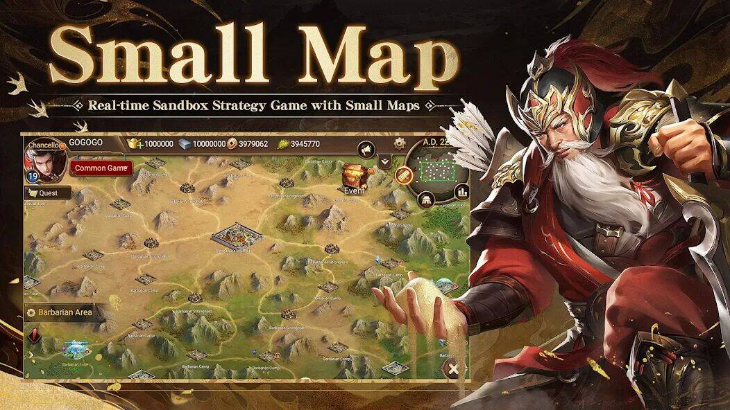 Скачать взломанную Three Kingdoms: Overlord [Мод меню] MOD apk на Андроид