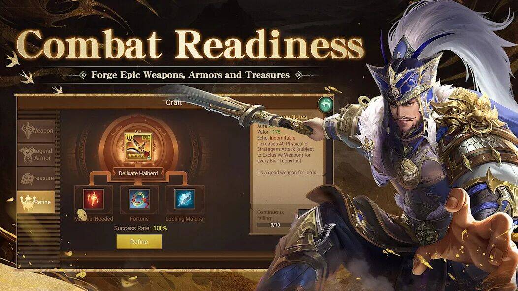 Скачать взломанную Three Kingdoms: Overlord [Мод меню] MOD apk на Андроид