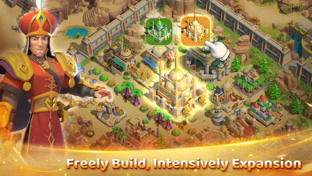 Скачать взломанную Merge Kingdoms [Много монет] MOD apk на Андроид