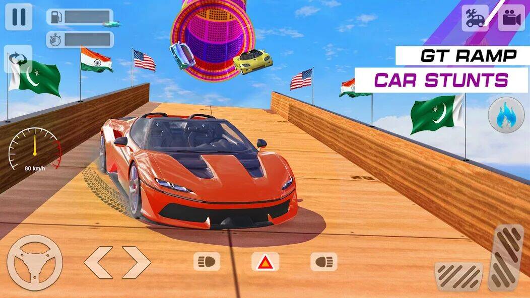 Скачать взломанную Суперкар Трюки : игры гонки [Мод меню] MOD apk на Андроид