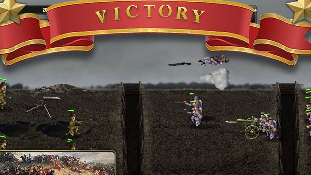 Скачать взломанную Warfare 1917 Trenches Troops [Бесплатные покупки] MOD apk на Андроид