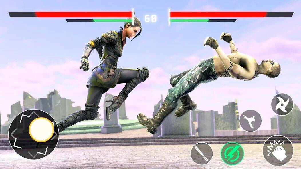 Скачать взломанную Kung Fu Karate Fight Offline [Бесплатные покупки] MOD apk на Андроид