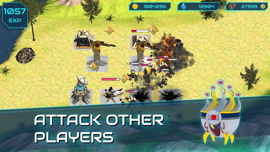 Скачать взломанную Boulder Base: Defense strategy [Мод меню] MOD apk на Андроид