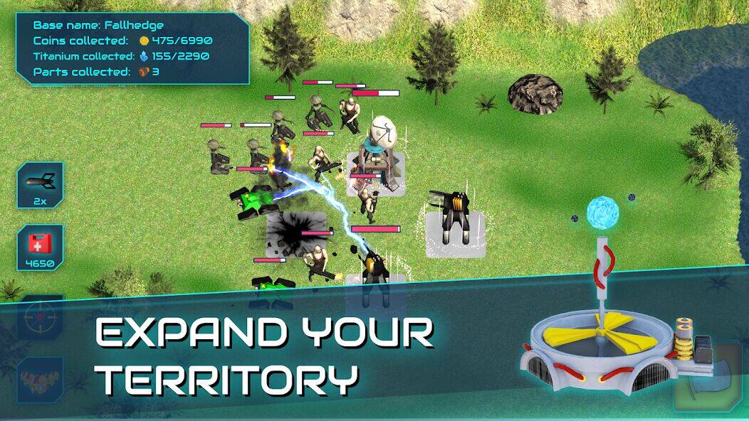 Скачать взломанную Boulder Base: Defense strategy [Мод меню] MOD apk на Андроид