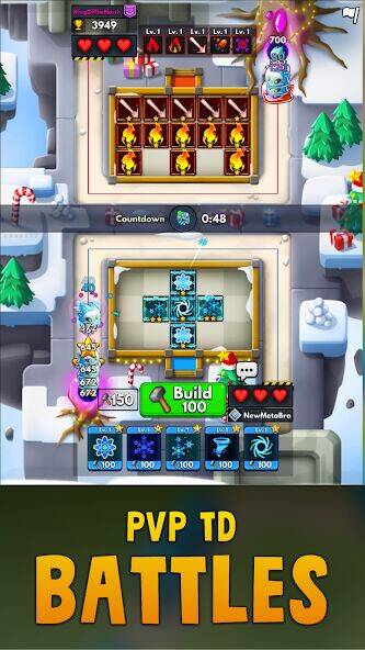 Скачать взломанную Merge Clash - Tower Defense TD [Много денег] MOD apk на Андроид