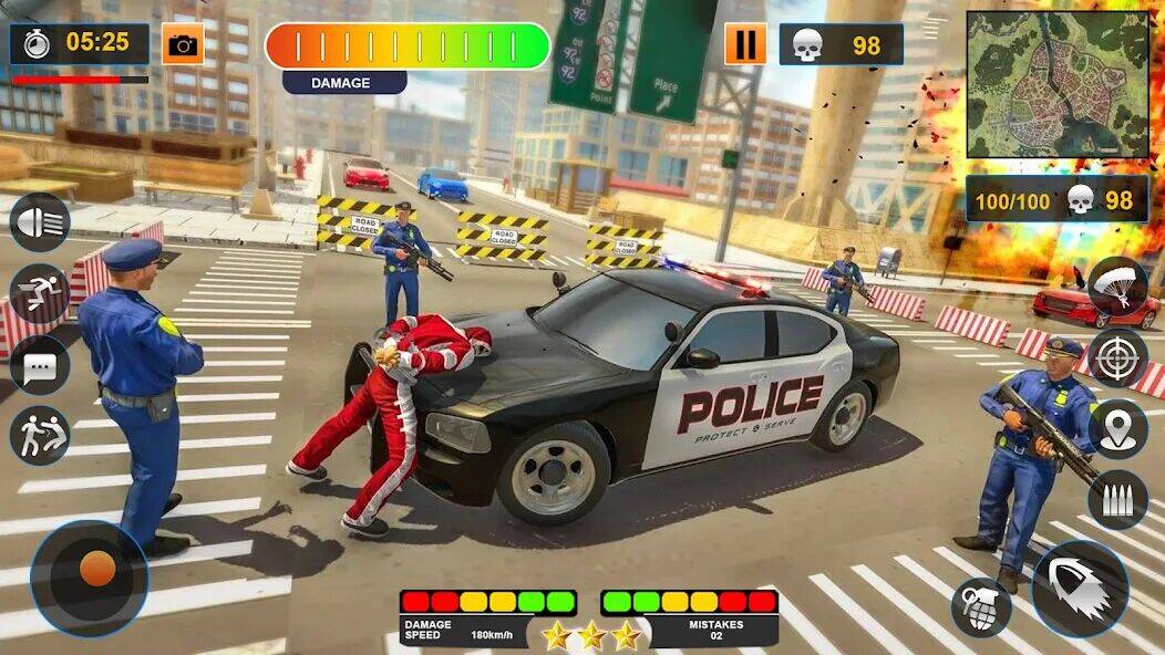 Скачать взломанную полиция Опс съемка игр оружием [Много монет] MOD apk на Андроид