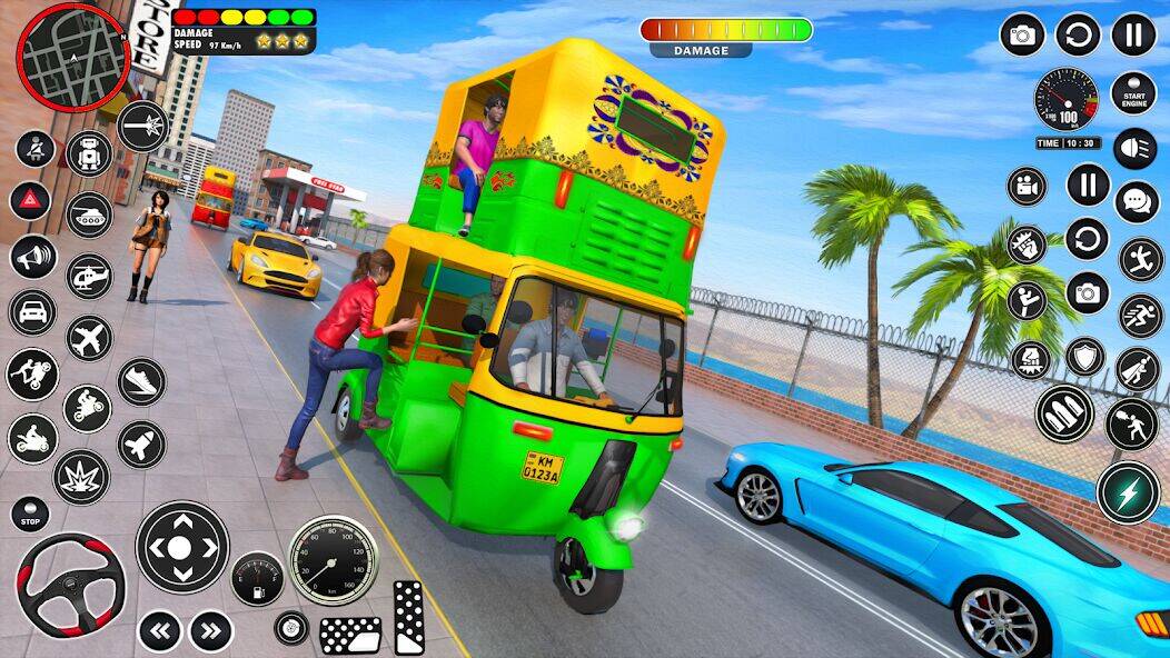 Скачать взломанную Tuk Tuk Auto Rickshaw Games 3D [Мод меню] MOD apk на Андроид
