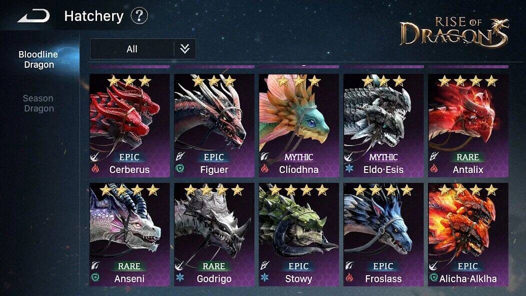 Скачать взломанную Rise of Dragons [Бесплатные покупки] MOD apk на Андроид