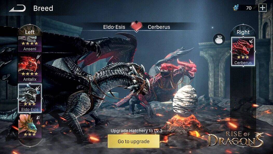 Скачать взломанную Rise of Dragons [Бесплатные покупки] MOD apk на Андроид