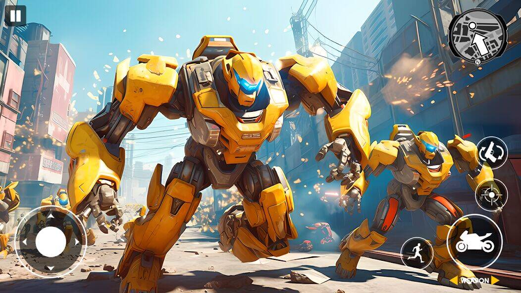 Скачать взломанную Спасение летающих роботов [Мод меню] MOD apk на Андроид