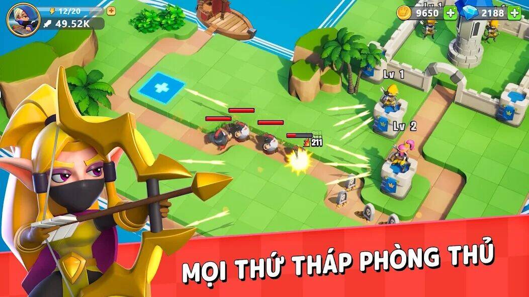 Скачать взломанную Kingdom Guard: Tower Defense [Бесплатные покупки] MOD apk на Андроид