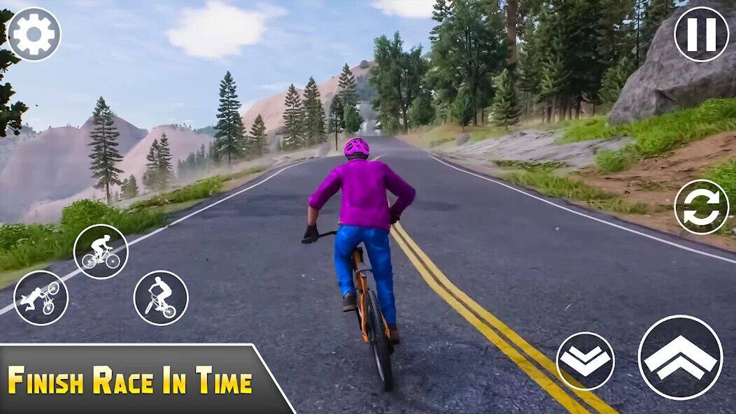 Скачать взломанную Велосипедные игры BMX для безд [Много денег] MOD apk на Андроид
