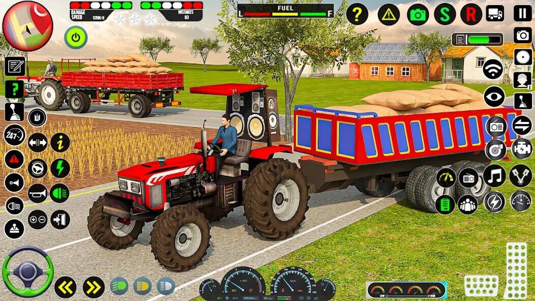 Скачать взломанную Farming Tractor Game Simulator [Много денег] MOD apk на Андроид