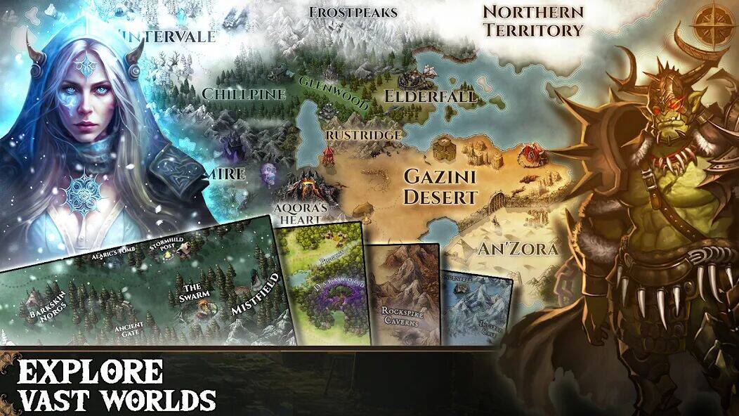 Скачать взломанную Hero Quest - God of Chaos [Мод меню] MOD apk на Андроид