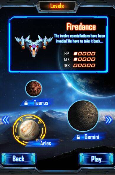 Скачать взломанную Space Attack [Много денег] MOD apk на Андроид