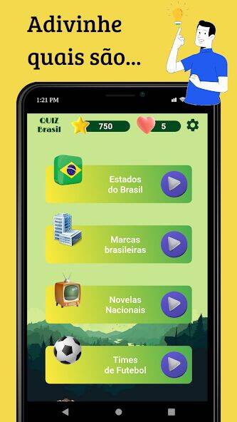 Скачать взломанную Quiz Brasil [Много монет] MOD apk на Андроид