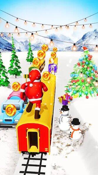 Скачать взломанную Xmas Santa Surfer Running Game [Мод меню] MOD apk на Андроид
