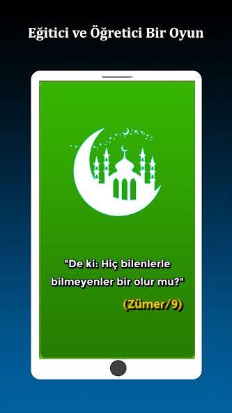 Скачать взломанную İslami Bilgi Yarışması [Много денег] MOD apk на Андроид