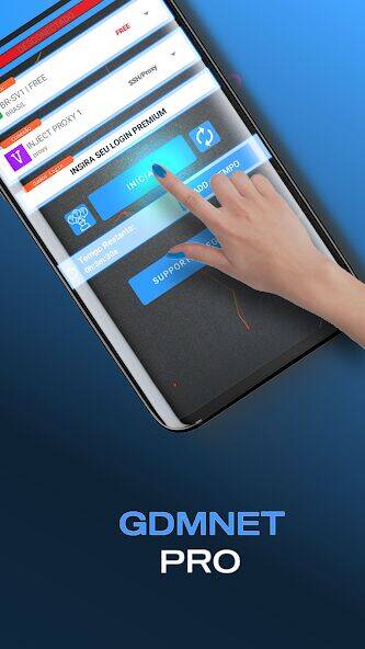 Скачать взломанную GDMNET Pro - Client VPN - SSH [Мод меню] MOD apk на Андроид