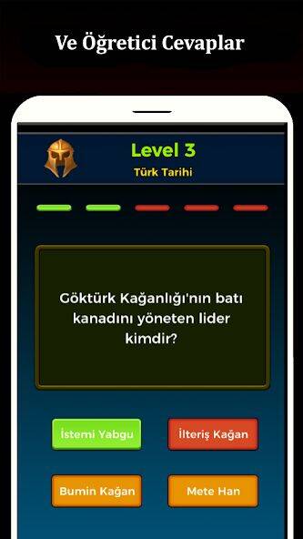 Скачать взломанную Tarih Bilgi Yarışması [Много монет] MOD apk на Андроид