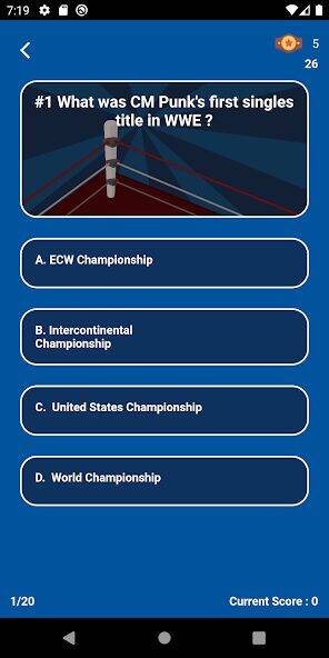 Скачать взломанную World Wrestling Trivia [Много денег] MOD apk на Андроид