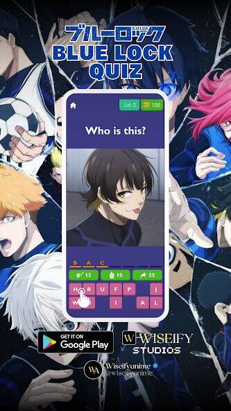 Скачать взломанную Blue Lock Quiz [Много монет] MOD apk на Андроид