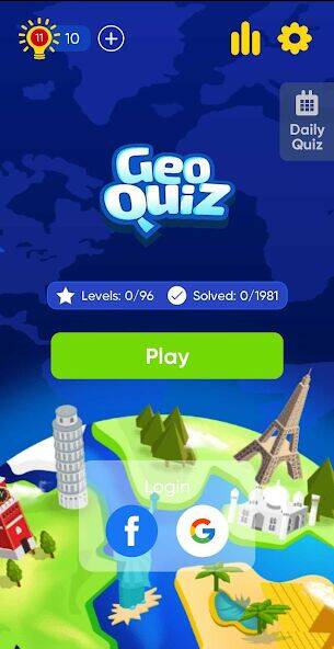 Скачать взломанную Geo Quiz: World Geography, Map [Много монет] MOD apk на Андроид