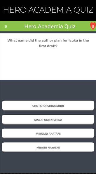 Скачать взломанную Quiz Game for Hero Academia [Много денег] MOD apk на Андроид