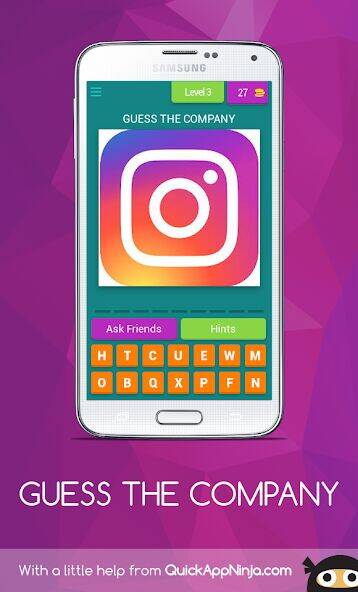 Скачать взломанную GUESS THE COMPANY/BRAND [Много денег] MOD apk на Андроид
