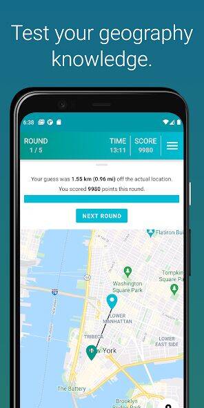 Скачать взломанную GuessWhere - Guess the place [Бесплатные покупки] MOD apk на Андроид