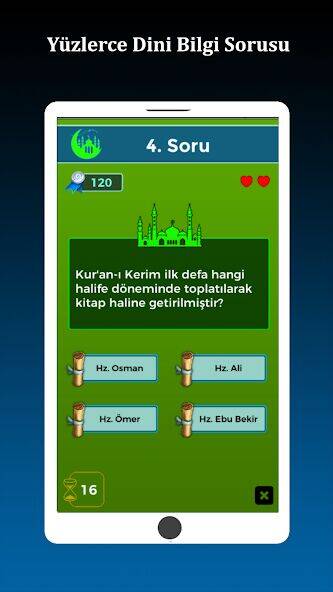 Скачать взломанную İslami Bilgi Yarışması [Бесплатные покупки] MOD apk на Андроид