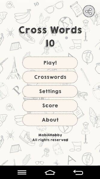 Скачать взломанную CrossWords 10 [Бесплатные покупки] MOD apk на Андроид