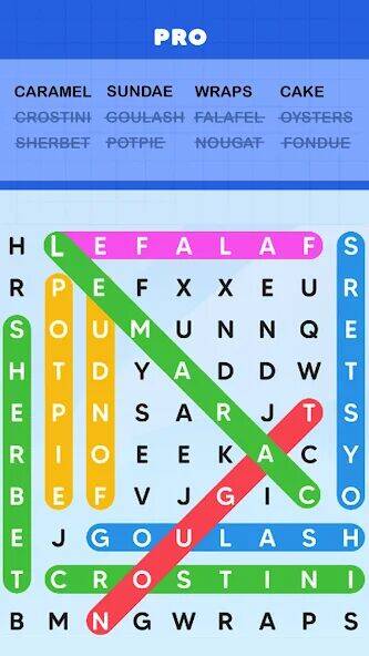 Скачать взломанную Word Search Puzzle Challenge [Бесплатные покупки] MOD apk на Андроид